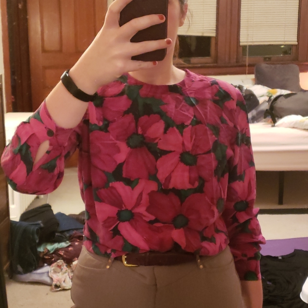 100% silk blouse